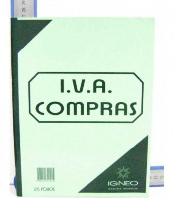 LIBRO IVA COMPRA 25 FOLIOS...