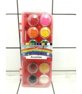 ACUARELA TRABI ESTUCHE x12