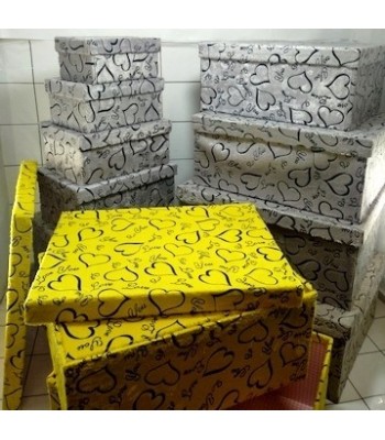 SET CAJAS FORRADAS  x10...