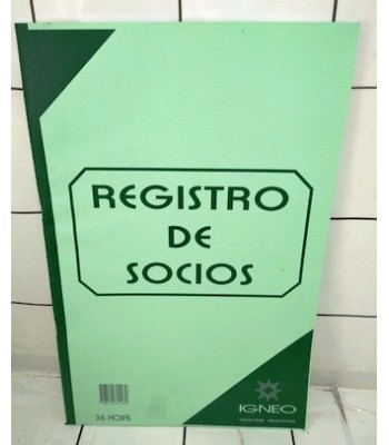 LIBRO REGISTRO DE SOCIOS...
