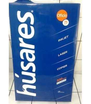 RESMA HUSARES 75gr OFICIO...