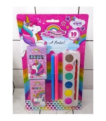 SET CRAYONES ACUARELAS...