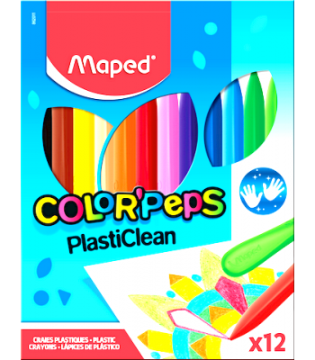 CRAYON MAPED PLASTIC CLEAN...