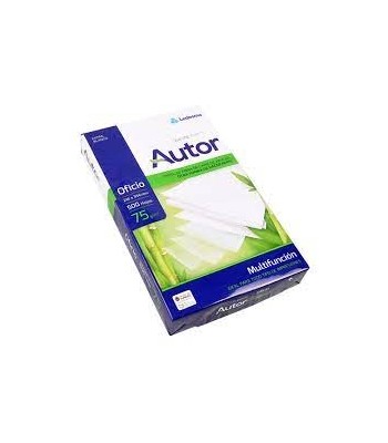 RESMA AUTOR 75gr OFICIO...