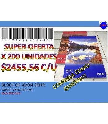 OFERTA - BLOCK A4 AVON 80HR