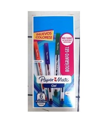 BOLIGRAFO PAPERMATE GEL x6...