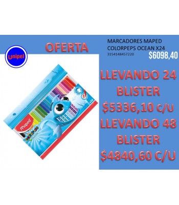 OFERTA - MARCADOR MAPED X 24 -