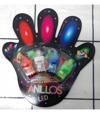 ANILLOS LED x4 EN BLISTER