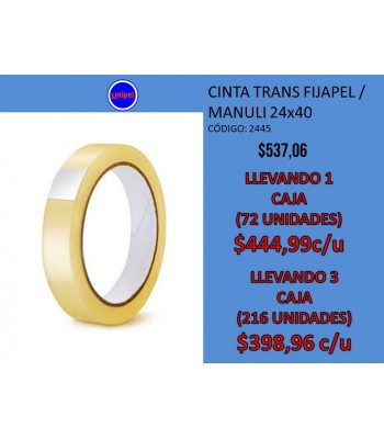 - OFERTA CINTA TRANSPARENTE -