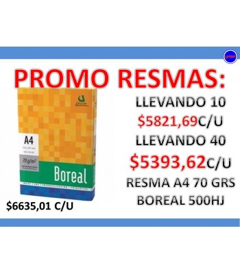 OFERTA - RESMA BOREAL 70gr