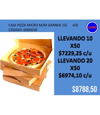 OFERTA - CAJA DE PIZZA M/M