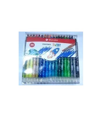 CRAYONES TWIST x36 COLORES...