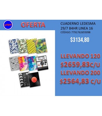 OFERTA - CUADERNO LEDESMA...