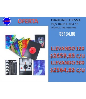 OFERTA - CUADERNO LEDESMA...