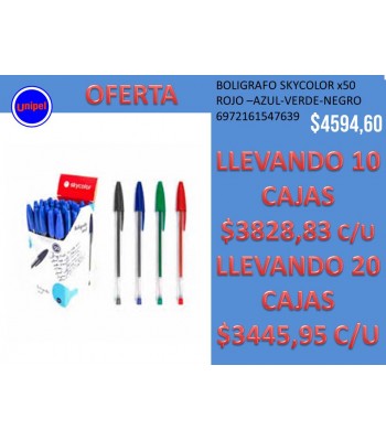 OFERTA - BOLUGRAFO SKYCOLOR...