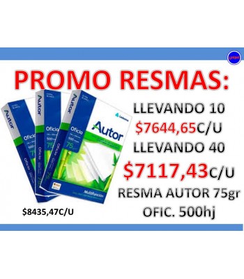 OFERTA - AUTOR OFICIO  75gr -