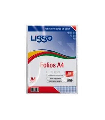 FOLIO A4 LIGGO BORDE COLOR...