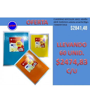 - OFERTA CUADERNO SKYCOLOR...