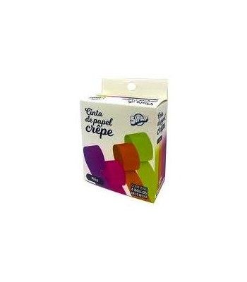 CINTA PAPEL CREPE x4 ROLLOS...