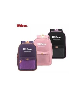 MOCHILA WILSON NEGRO C ROSA...