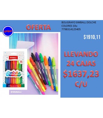 - OFERTA  SIMBALL DOLCHE X10 -