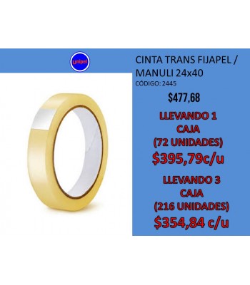 - OFERTA CINTA TRANSPARENTE...