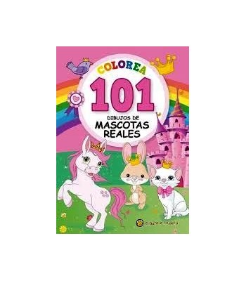 COLOREA 101 MASCOTAS REALES
