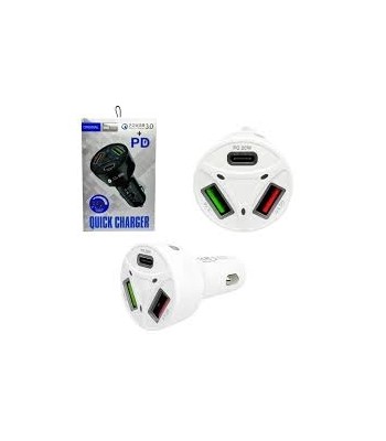 CARGADOR  DE AUTO V12 3...
