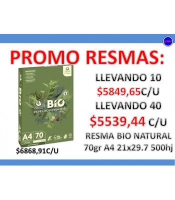 - OFERTA  RESMA BIO NATURAL -