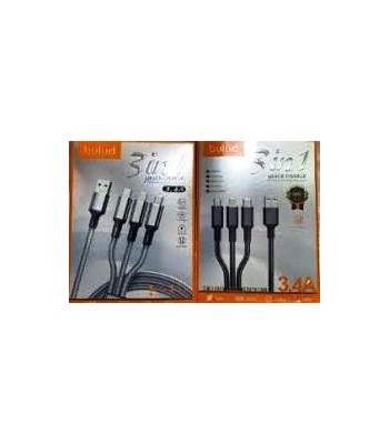 CABLE USB 3 EN 1 3.4A    BULUD