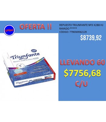 -  OFERTA REP. TRIUNFANTE...