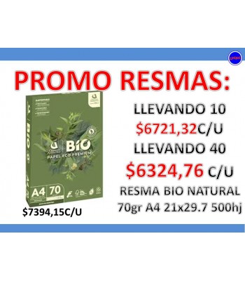 - OFERTA  RESMA BIO NATURAL -