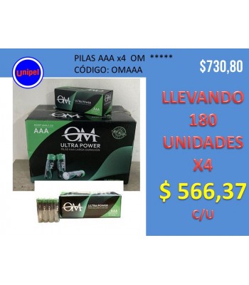 - OFERTA PILAS AAA X4 OM -