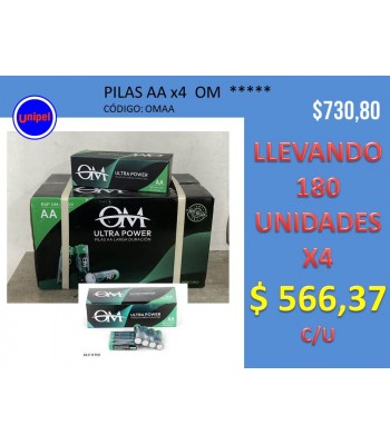 - OFERTA PILAS AA X4 OM  -
