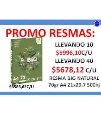 - OFERTA  RESMA BIO NATURAL -