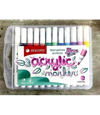 MARCADOR ACRILICO FLOW x24...