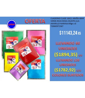 - OFERTA CUADERNO SKYCOLOR...