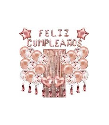 CORTINA + GLOBOS FELIZ...