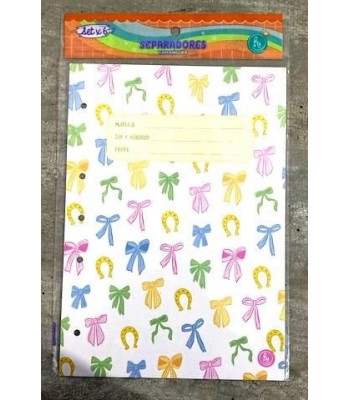 SEPARADOR DE MATERIAS A4 RY...