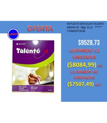 - OFERTA REPUESTO X 480H...