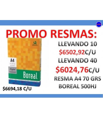OFERTA  - RESMA BOREAL 70gr