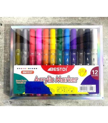 MARCADOR ACRILICO x12...