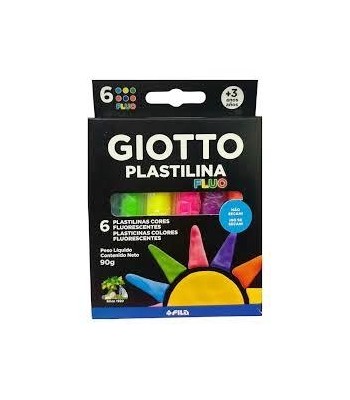PLASTILINAS GIOTTO x6 FLUO