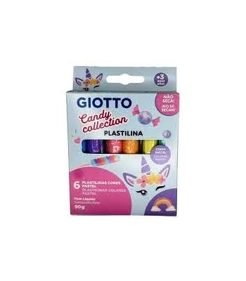 PLASTILINAS GIOTTO x6 CANDY...