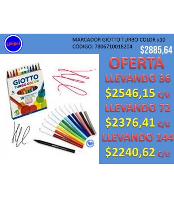 - OFERTA MARCADORES GIOTTO -