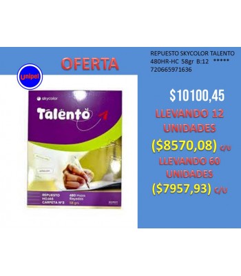 - OFERTA REPUESTO X 480H...