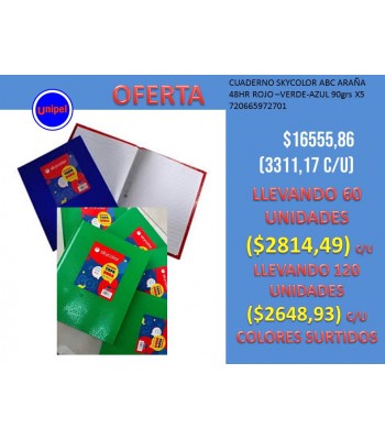 - OFERTA CUADERNO ABC ARAÑA...