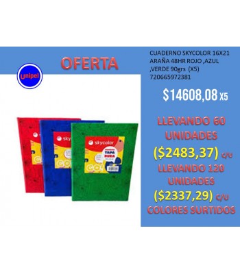 - OFERTA SKYCOLOR ARAÑA X...