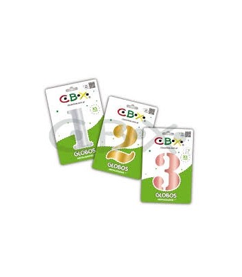 GLOBO NUMEROS METALIZADO 1...