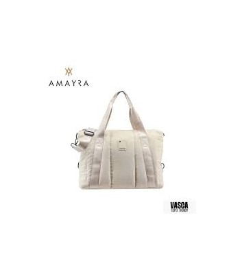CARTERA AMAYRA CREMA TELA...